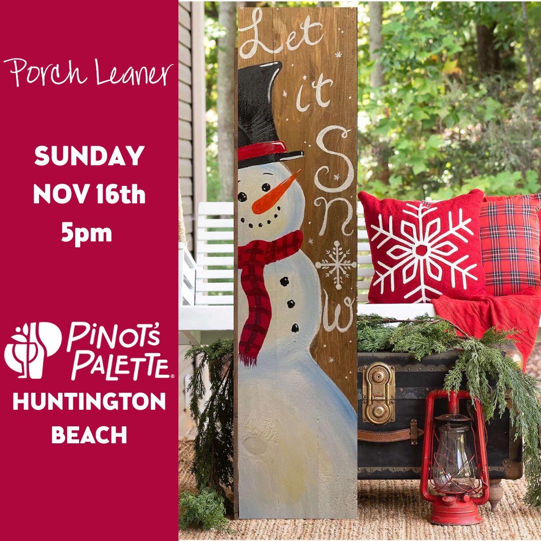 Let it Snow Porch Leaner